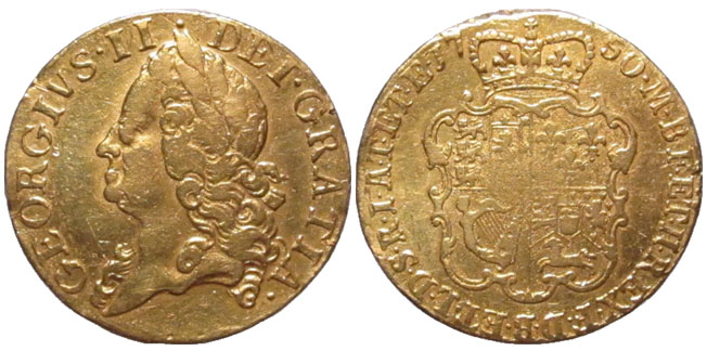Britain guinea 1750