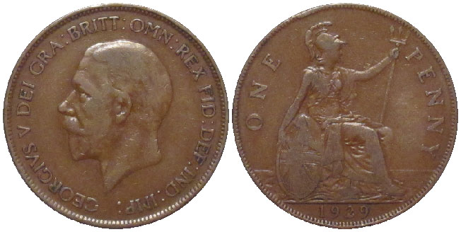 Britain Penny 1929