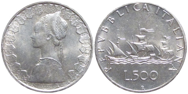 Italy 500 Lire 1966