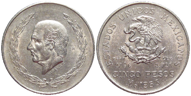 Mexico peso 1953