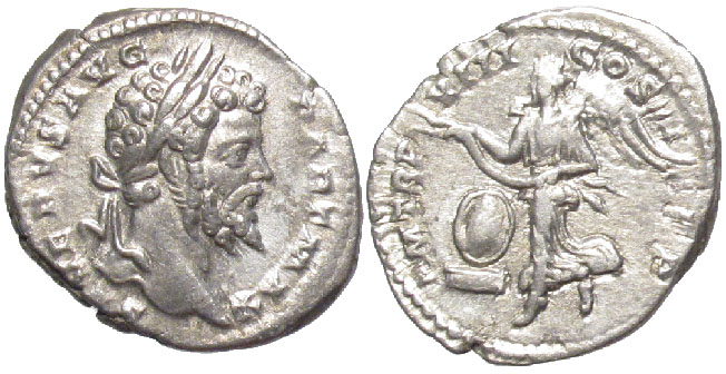Rome Septimius denarius Victory