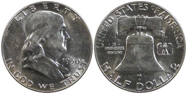 United States half dollar 1950