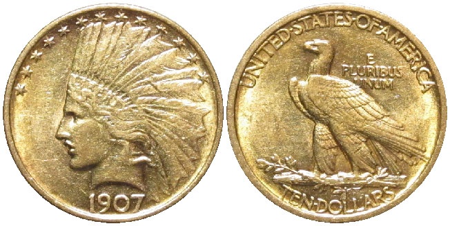 United States $10 1907