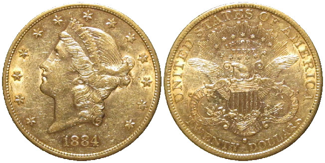 United States $20 gold coin