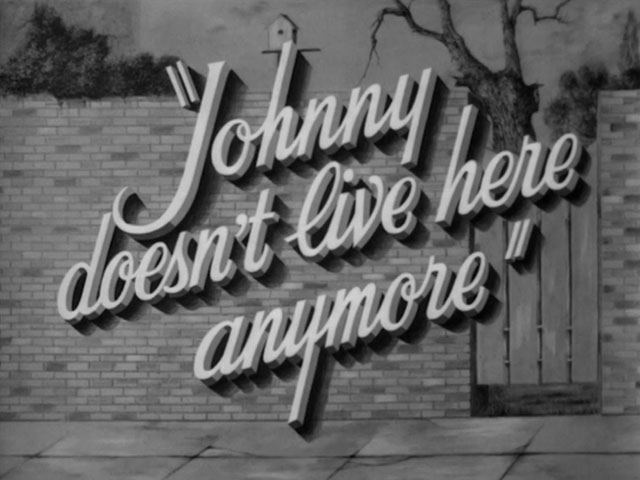 Johnny Doesnt Live Here Anymore
