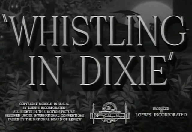 Whistling In Dixie 1942 Coins In Movies