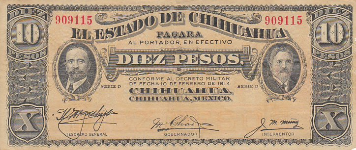 Paper Money Mexico Chihuahua