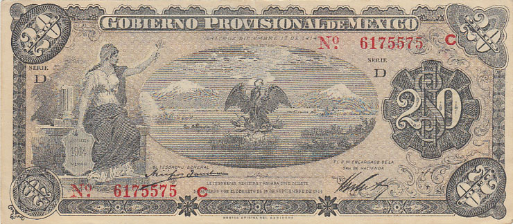 Paper Money Mexico Provisional