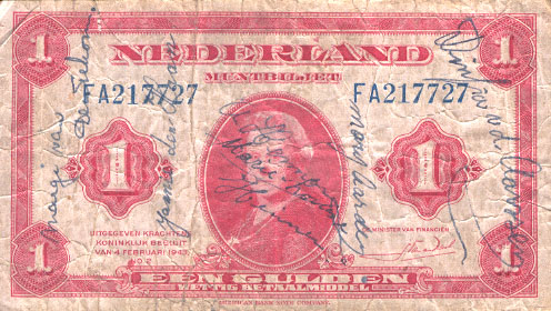 Paper Money Signed Netherlands