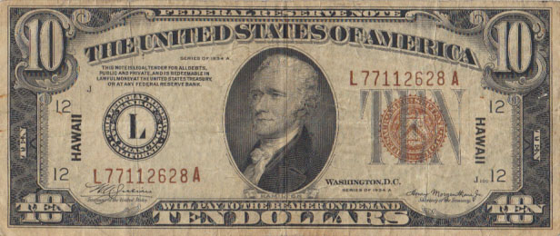 Paper Money - United States Hawaii