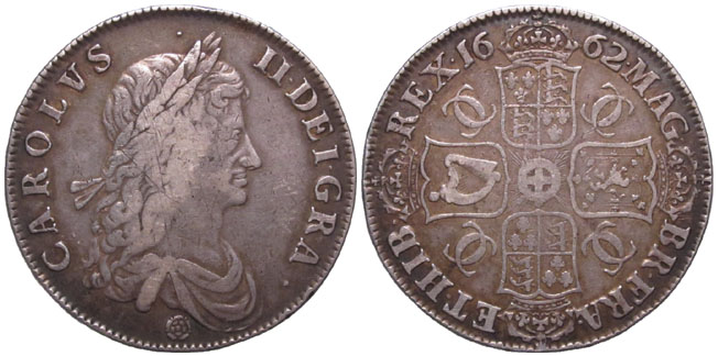 Britain Charles II crown 1662