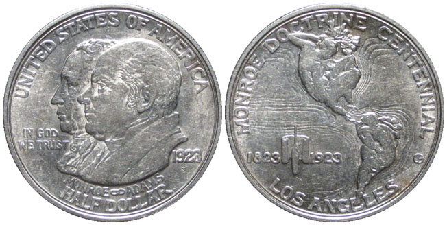 United States half dollar 1923 Monroe