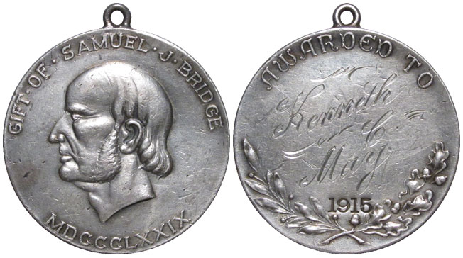 Bridge Medal Kenneth May