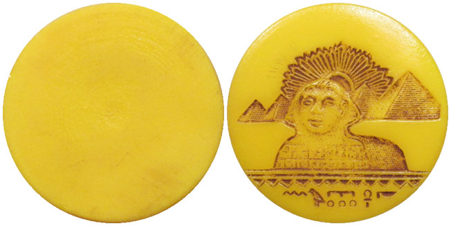 Egyptian Magic Coin glass