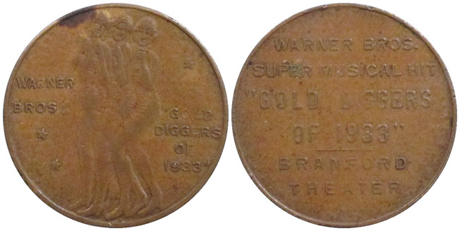 Gold Diggers of 1933 token