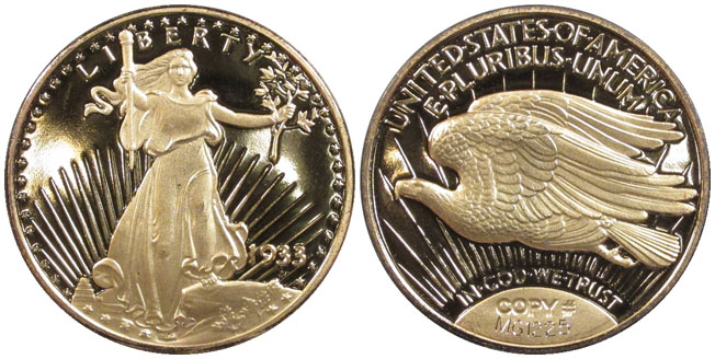 Tribute Coin $20 1933