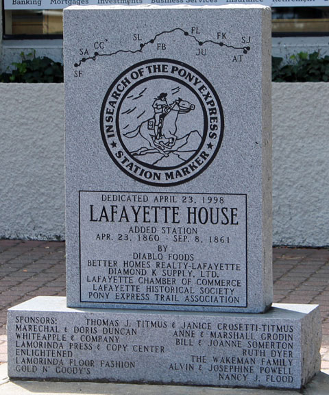 Pony Express Monument Lafayette