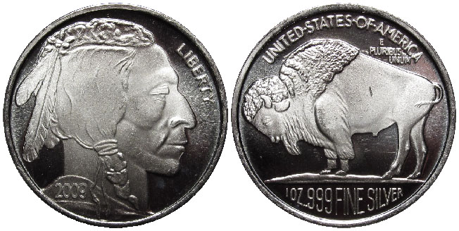Silver Round Indian