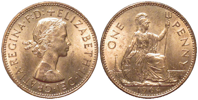 Britain Penny 1964