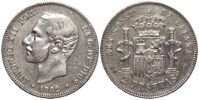 Spain two peseta