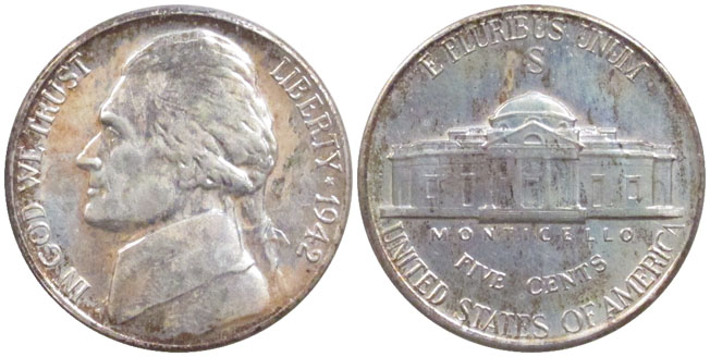 United States 5 cents 1942-S