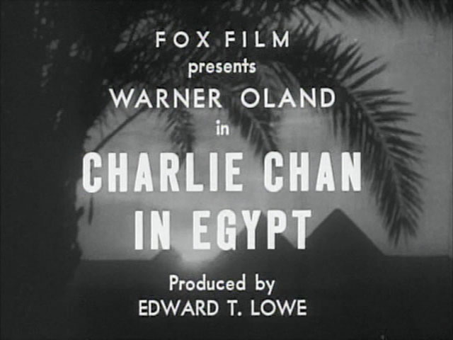 Charlie Chan in Egypt